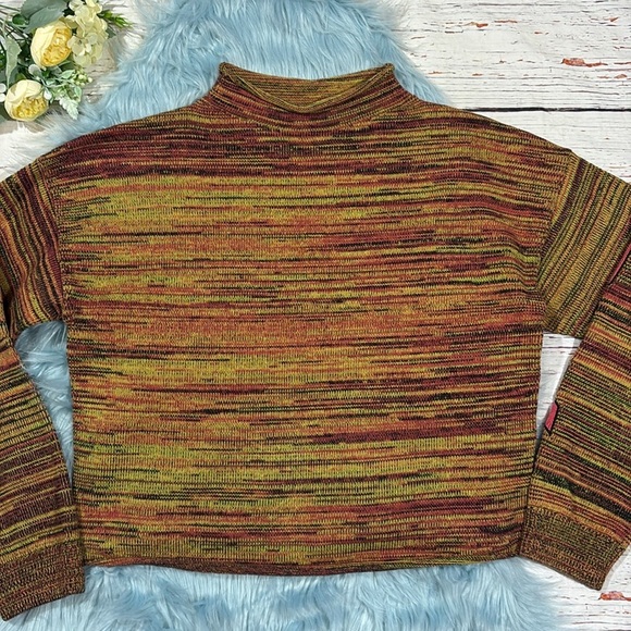 Anthropologie The Upside Nitara Marled Mockneck Arrow Sweater - Picture 6 of 11